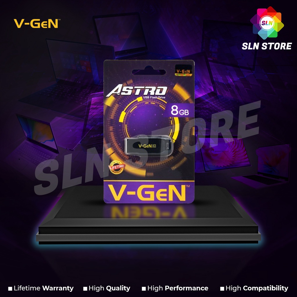 USB 8GB 2.0 V-GeN ASTRO Flash Disk Vgen Flash Drive Original 8 GB