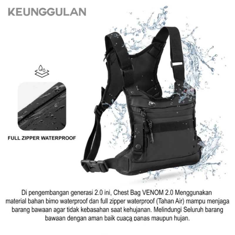 TAS DADA VIRAL 2023 CastBags Anti Air. Tas Dada Tactical Tas Motor.