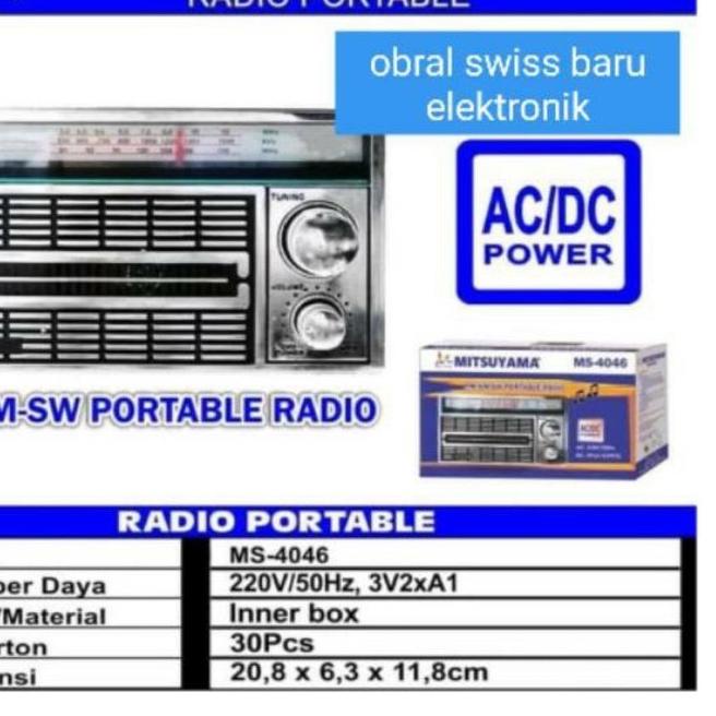 ➭ RADIO PORTABLE - RADIO MITSYUYAMA JADUL-RADIO MODEL JADUL ♫