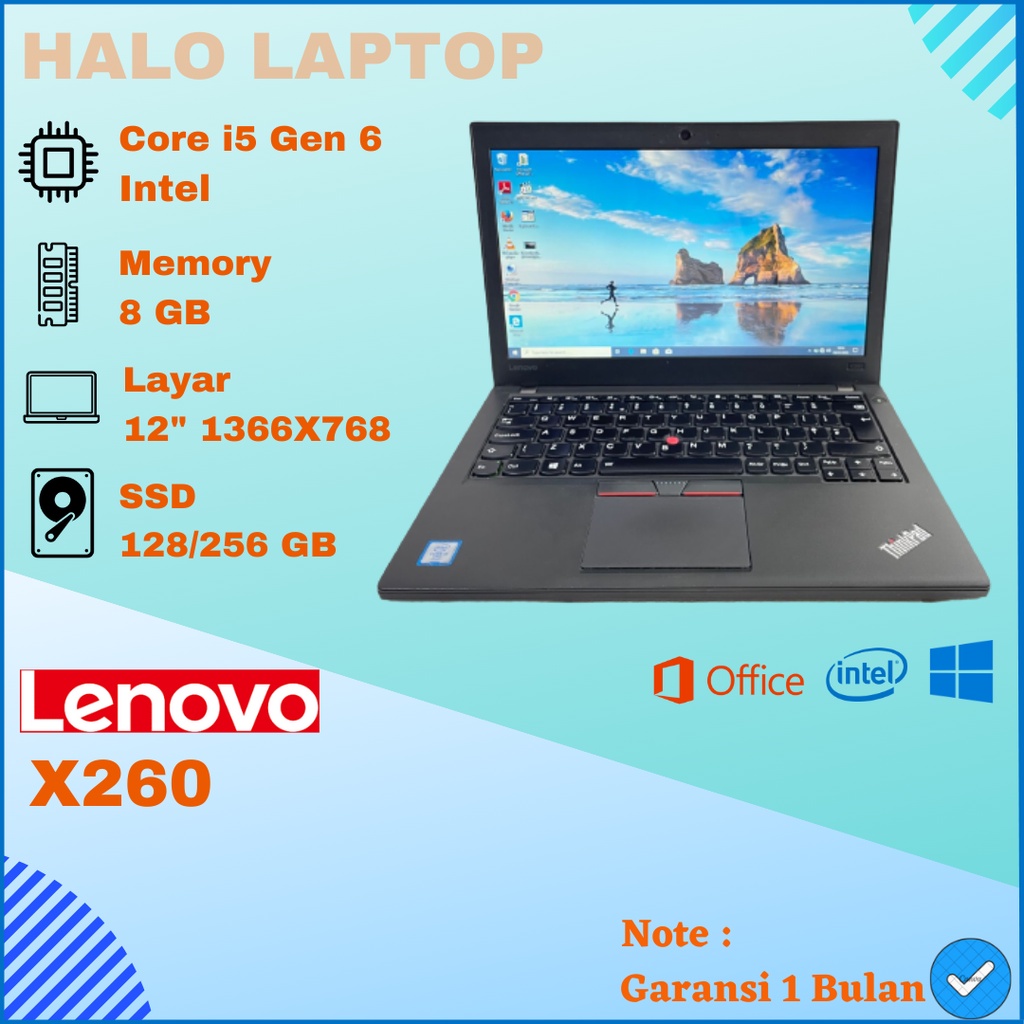 LAPTOP LENOVO X260 CORE i3/i5/i7