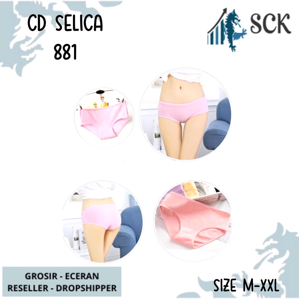 CD SELICA 881 Mini Wanita / Celana Dalam Wanita Pakaian Dalam Wanita Seamless - sckmenwear GROSIR