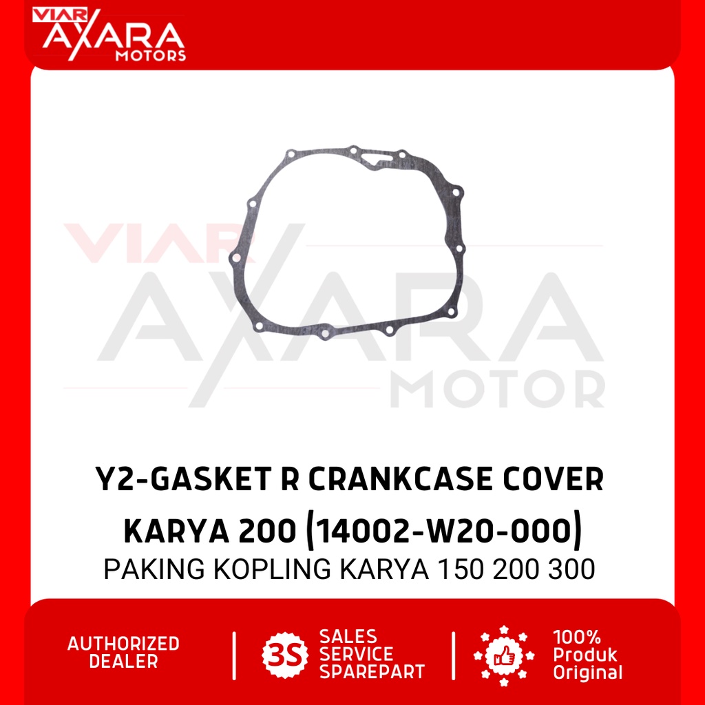 Y2-Gasket R Crankcase Cover Karya 200 / Paking Kopling Sparepart Viar Karya 150 200 300 CC (14002-W2