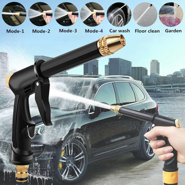 Direct Squirt Multifungsi Tekanan Tinggi Adjustable Nozzle Untuk Cuci Mobil Taman Irigasi Pistol Air Selang Kuningan
