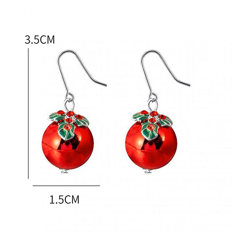 [AYBx] Baju Kaos Distro Pria Wanita Lengan Pendek 5gaya Wanita Fashion Paduan Seng Liontin Anting Menjuntai Perhiasan Anting Hadiah Xmas