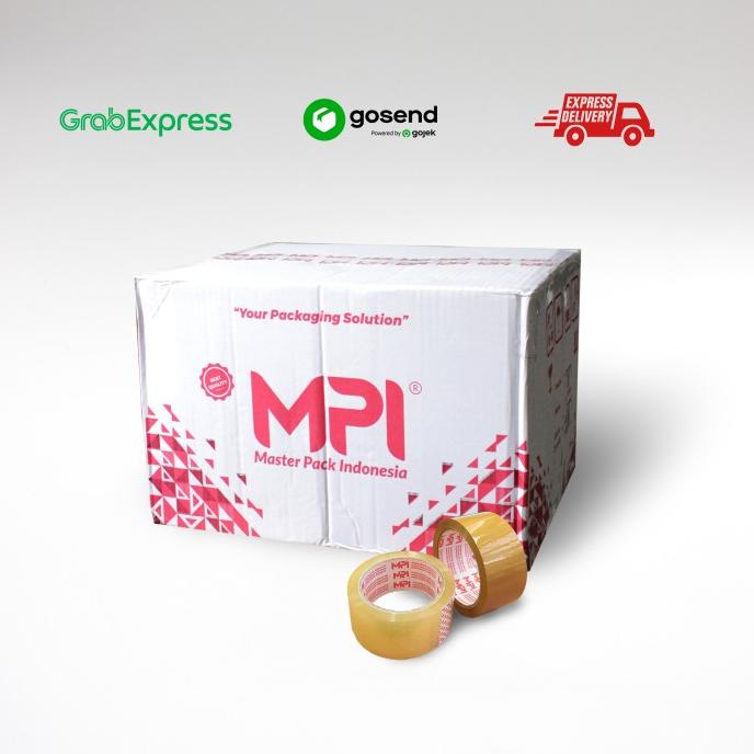 

Lakban Bening - Lakban Cokelat 45 mm x 60 Yard MPI 1 Dus isi 72 Roll