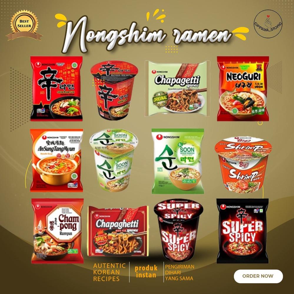 

Terbaru 3.3 Nongshim - Semua Varian Mie Nong Shim Korea ( Shin Ramyun/ Neuguri/ Champong/ Vege/ Angsungtangmyun/ Chapaghetti)