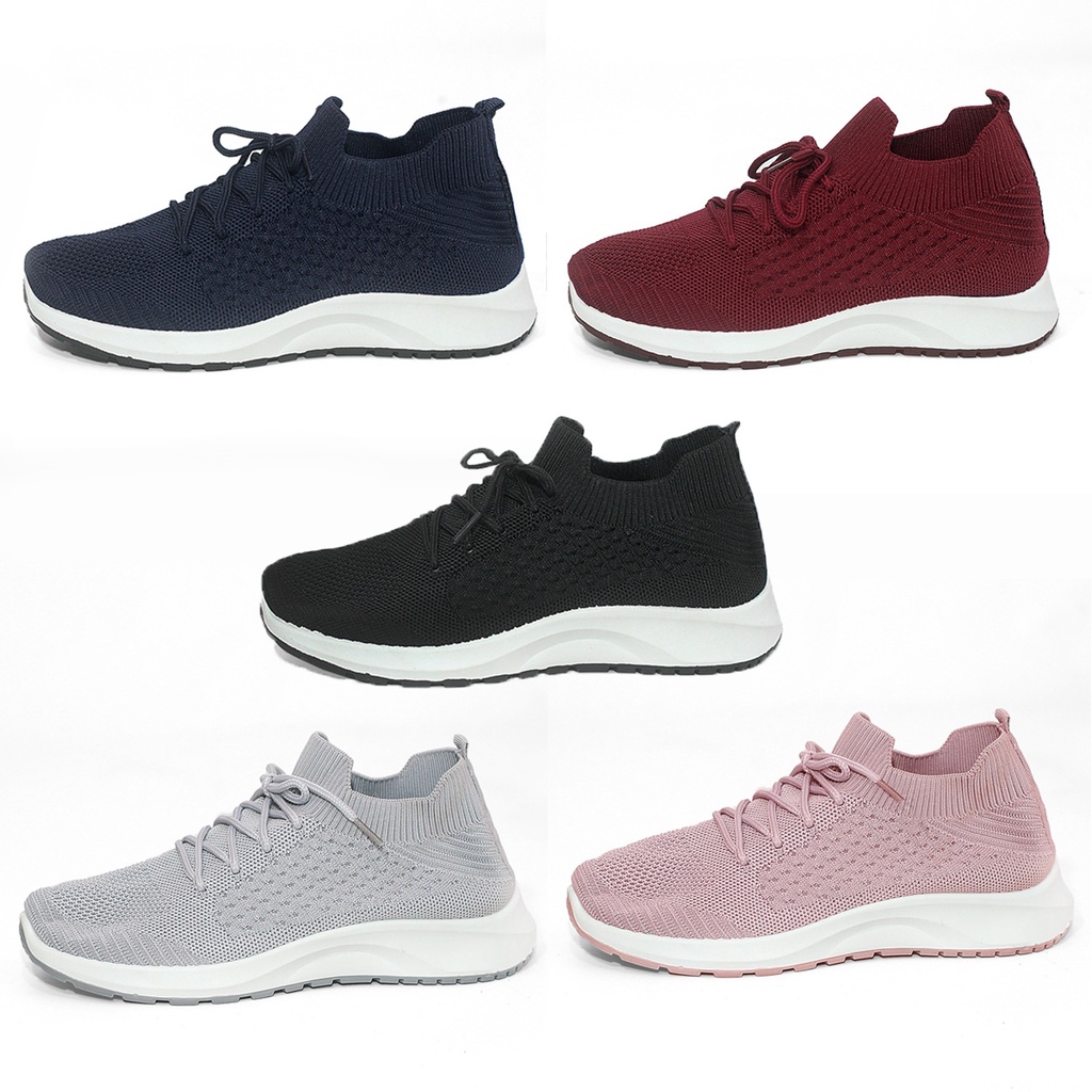 IMPORT SEPATU CEWEK SNEAKERS WANITA RUNNING ORIGINAL IMPORT SEPATU SPORT RAJUT RD0123