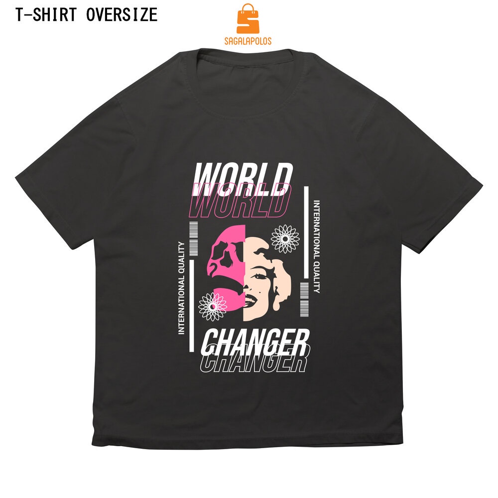 Oversize Tshirt World Changer | baju kaos oversize pria wanita