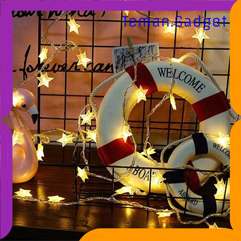 TG-LMP TaffLED Lampu Hias String Lights Star Shape Waterproof 20 LED 3 Meter - G23