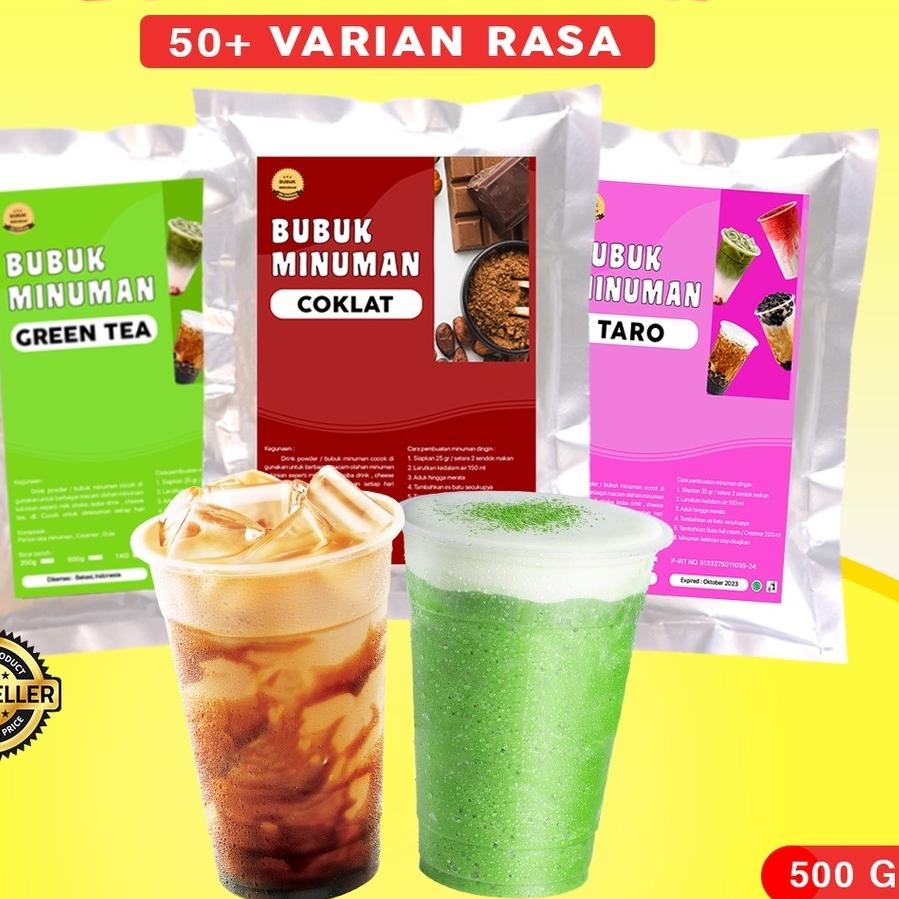 

Original BUBUK MINUMAN RASA / BUBUK MINUMAN ANEKA RASA 500G / BUBUK MINUMAN KEKINIAN/ DRINK POWDER 500G buruan