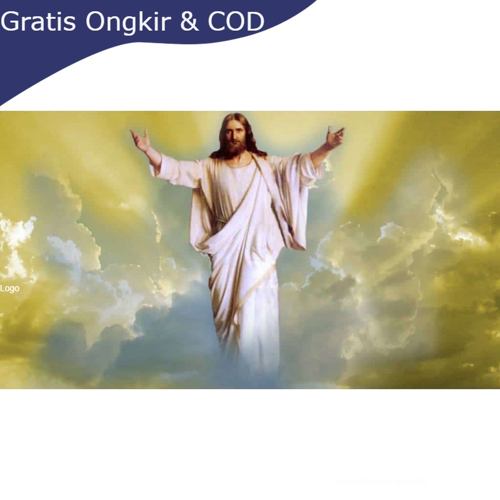 Bingkai foto murah hiasan dinding poster gambar Tuhan yesus 65x45