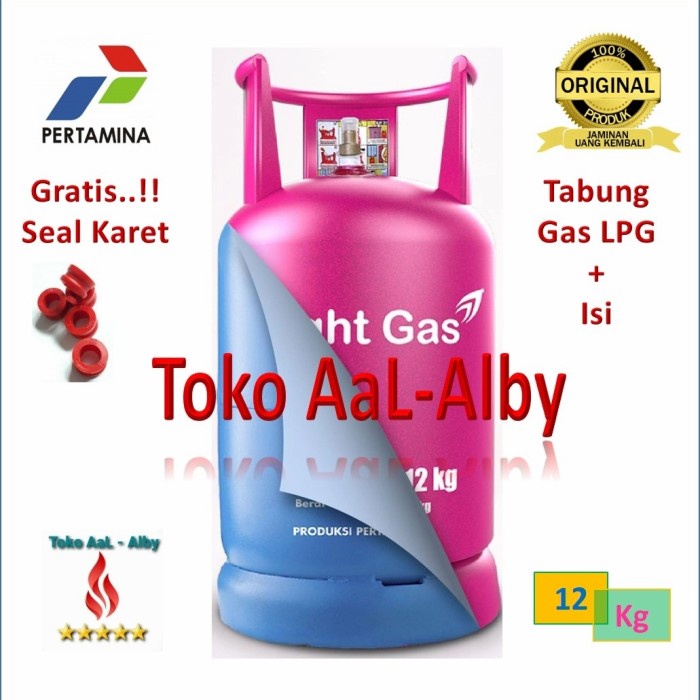 Terlaris Tabung Gas 12 Kg Lpg/Elpiji + Isi