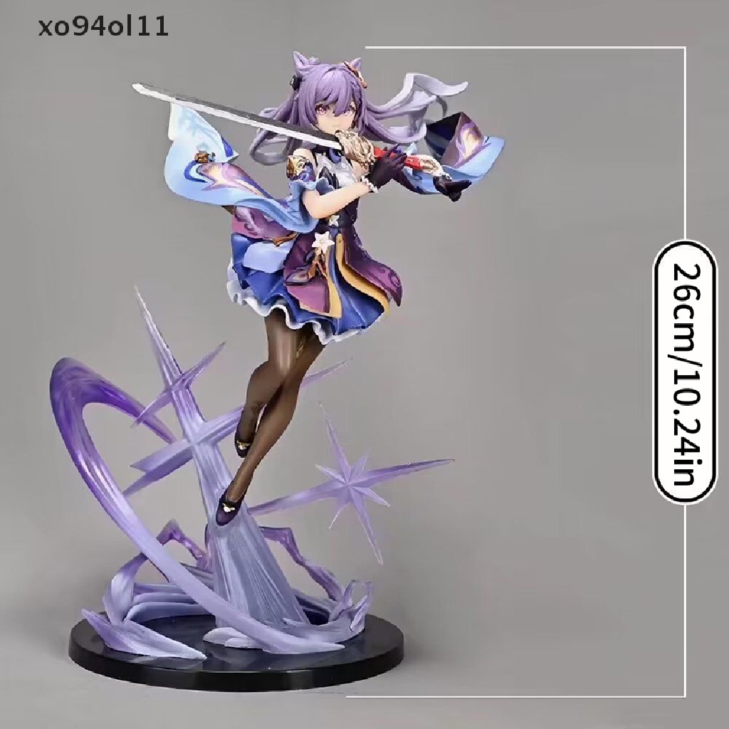 Xo 26cm Genshin Impact Anime Figure Keli Keqing Action Figure Collection Model OL