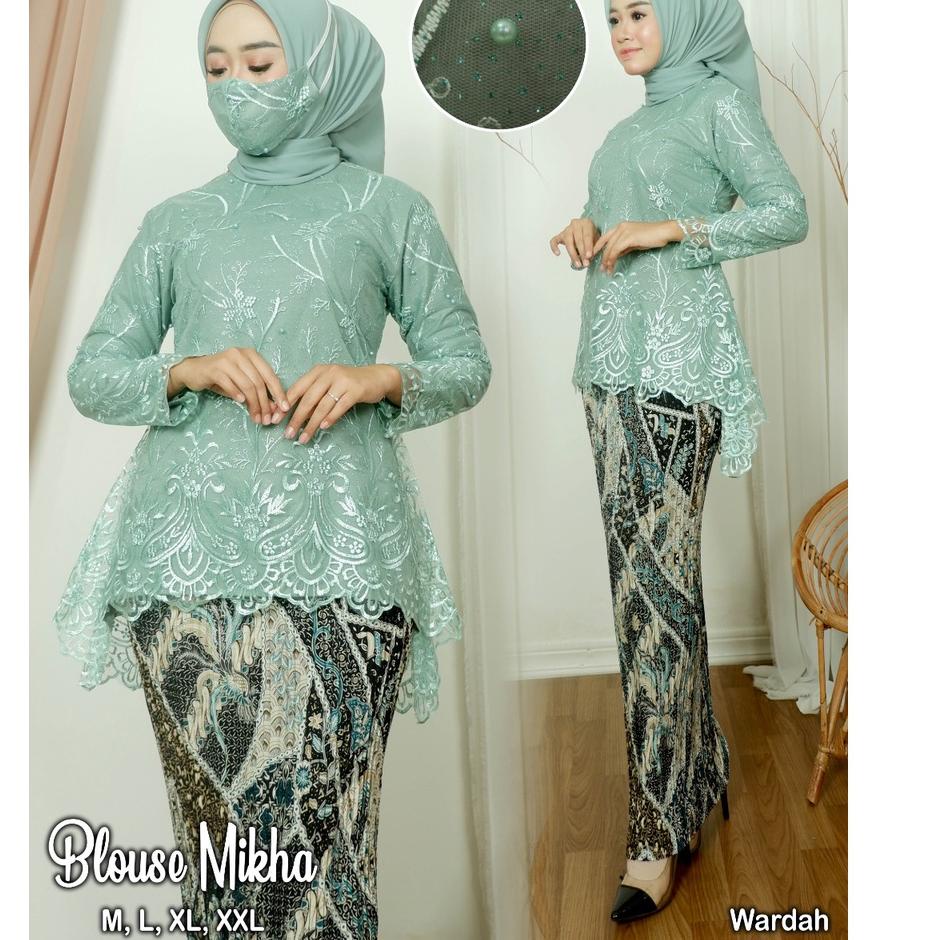 ✩ SET KEBAYA TULLE MIKHA - KEBAYA MODIS KEKINIAN - KEBAYA CANTIK - MODEL KEBAYA 2022 - KEBAYA PESTA 