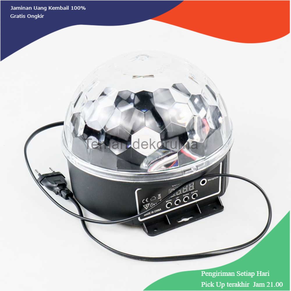 TD - LMP Lampu Proyektor Disco Sensor Suara LED Crystal Magic Lamp DMX512 240V