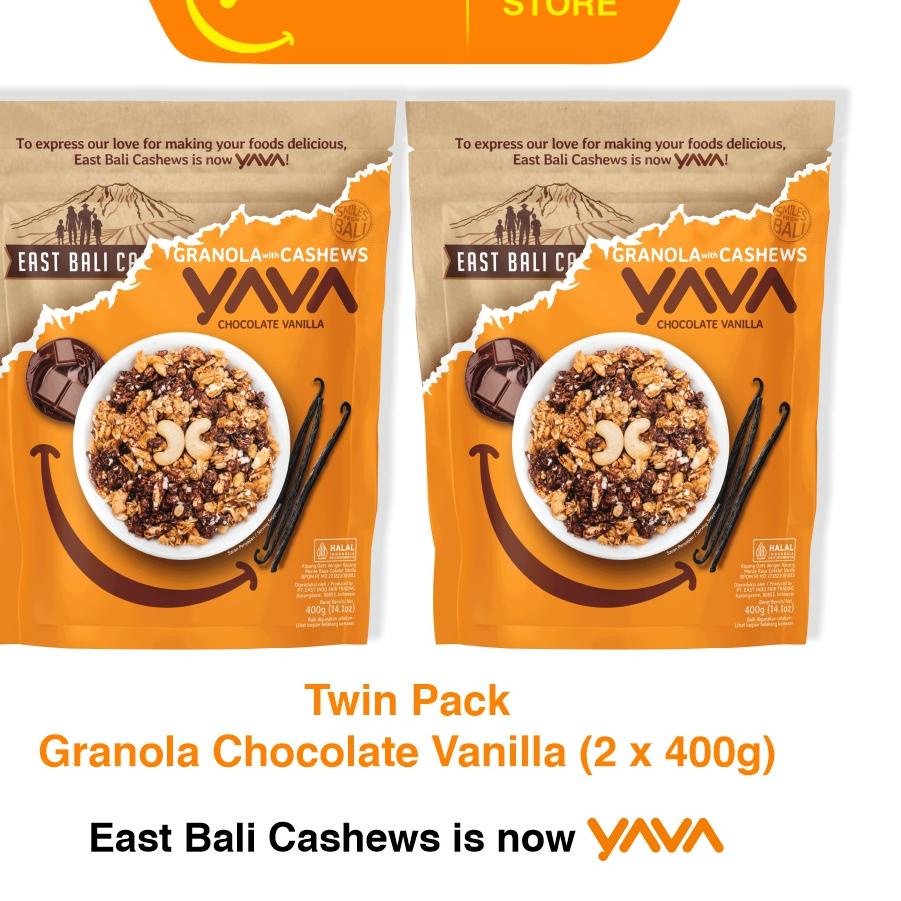 

➦ YAVA Twin Pack Granola Chocolate Vanilla (2 x 400g) ☻