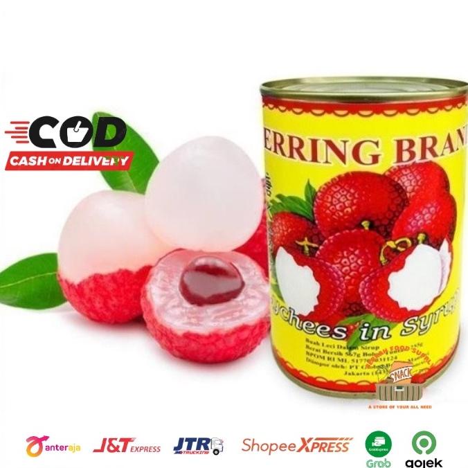 

9.9 BRANDS FESTIVAL Lychee kaleng Herring Brand / Lychees In Syrup / Buah leci Kaleng