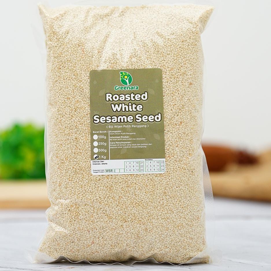 

♔ Roasted Sesame Seed 1kg / Wijen Putih Panggang 1kg ☆