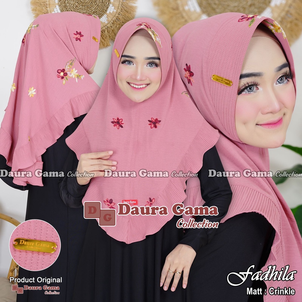 Jilbab Instan Fadhila Cringkel Plisket By Daura Gama