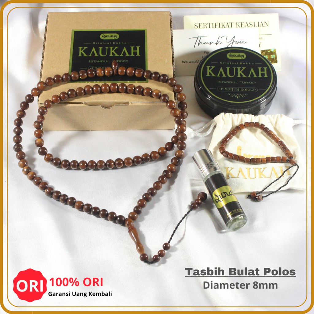 Tasbih Kokka Uk 8 - 100% Original Bersertifikat & Bergaransi Tasbeh Kaukah Kaokah Koka Quraisy.id