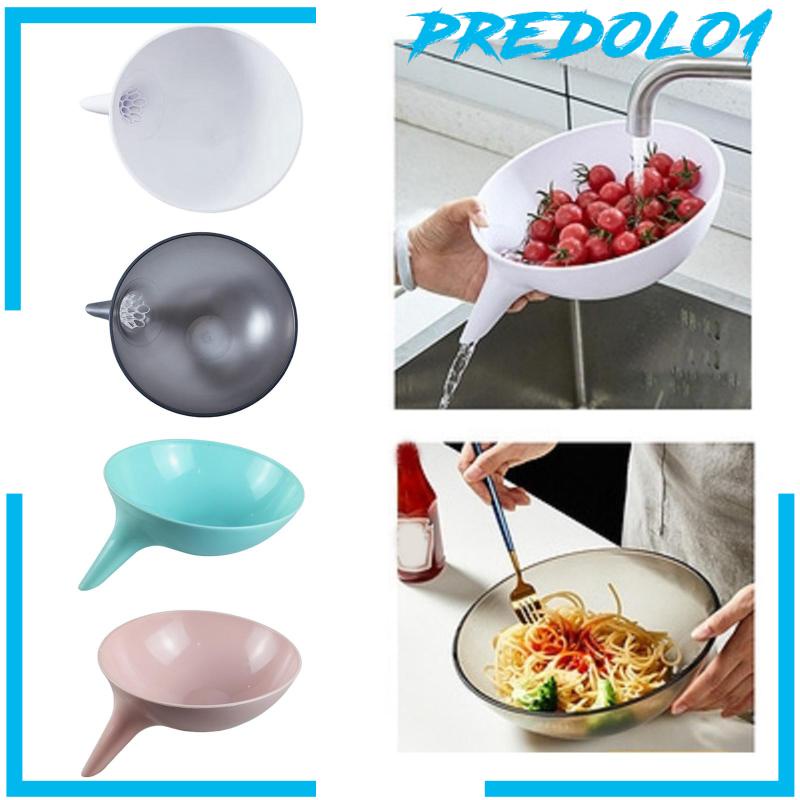 [Predolo1] Drain Bowl with Funnel Sink Drain Basket Mie Rendam Multifungsi