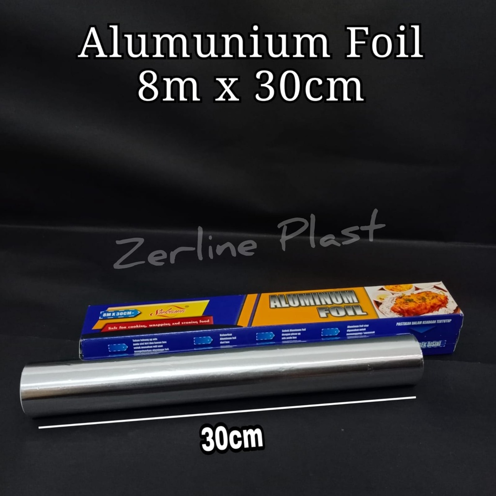 ALUMINIUM FOIL ROLL / KERTAS ALUMINIUM FOIL / FOOD GRADE 8mX30cm