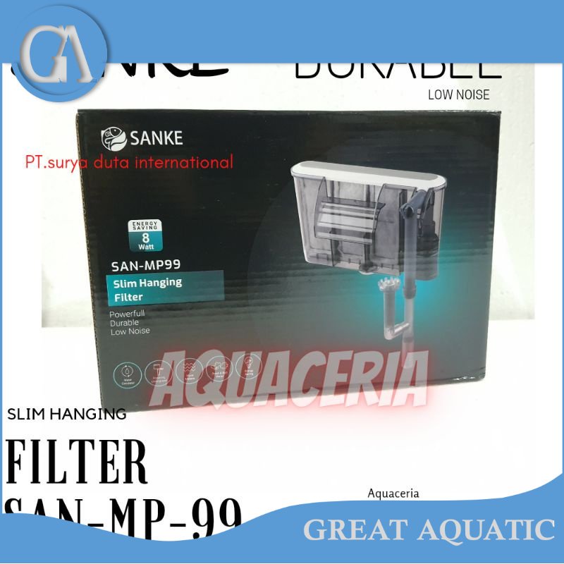 Filter Gantung Aquarium 60 cm to 80 Cm SANKE SAN MP 99 Slim Hanging