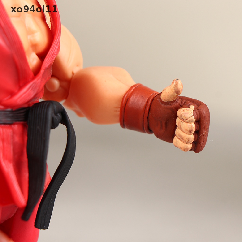 Xo Kawaii Street Fighter Anime Action Figure PVC Mainan Lucu Berdiri Hoshi Ryu Ken Masters Boneka Dekorasi Kamar Hadiah OL