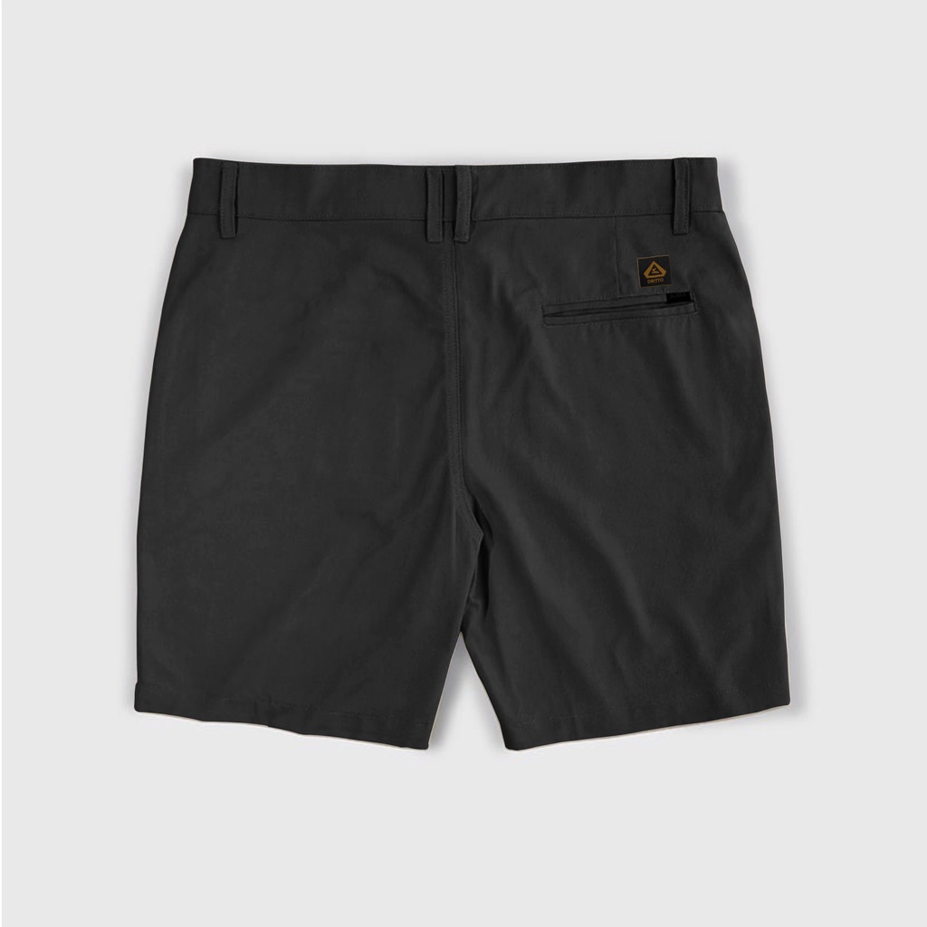 Dritto Chino Short Pants &quot;Raccolto&quot; Celana Pendek Chino - Hitam