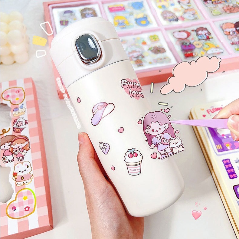 

Isi 200 Lembar Sticker Deco Aesthetic Lucu Momo Stiker Anti Air Tumblr DIY Hp Stiker Motif Kartun