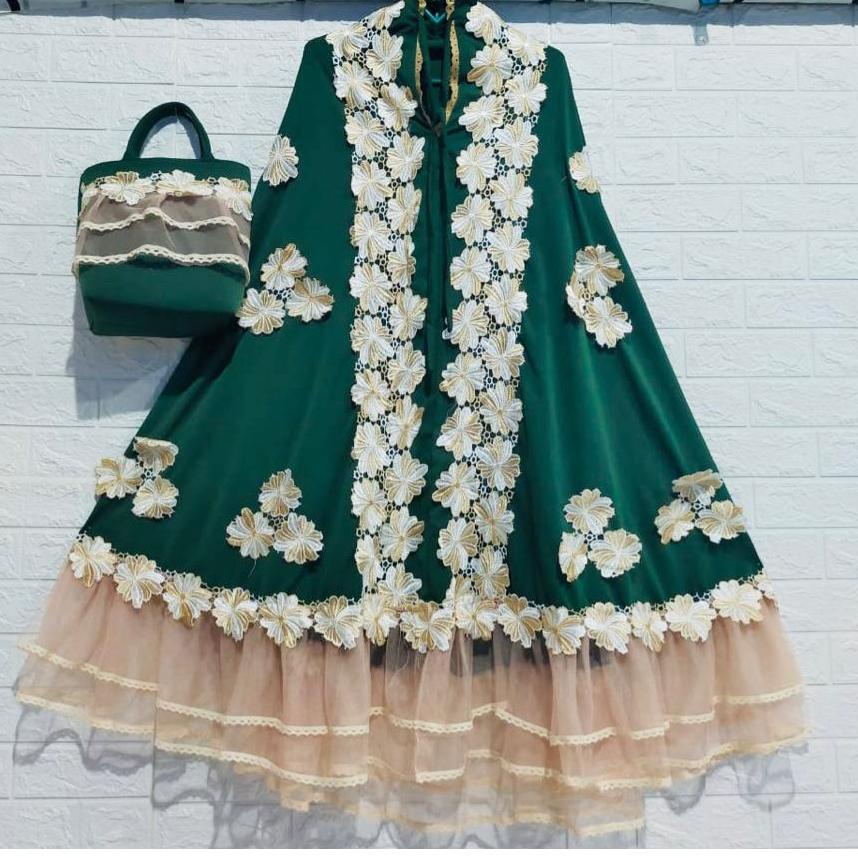 CHEKOUT Mukena Renda Mewah Dewasa Terbaru 2022 Mukena Brukat Murah Bahan Slik