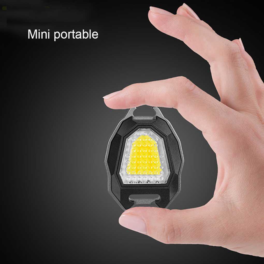 Huit Senter Mini LED Gantungan Kunci Universal Pengerjaan Lampu Hiking Camping Kecil Darurat Torch Lighting Tool Aksesori