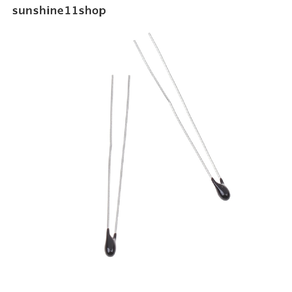 Sho 10Pcs Thermistor B3435 NTC-MF52-103F 10K Ohm 1% Sensor Suhu Thermal Resistor NTC Thermistor N