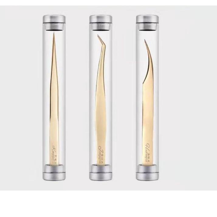 ★ HEMOLA GOLD PINSET EYELASH EXTENSION GOOD QUALITY RAPAT DAN TAJAM ☋