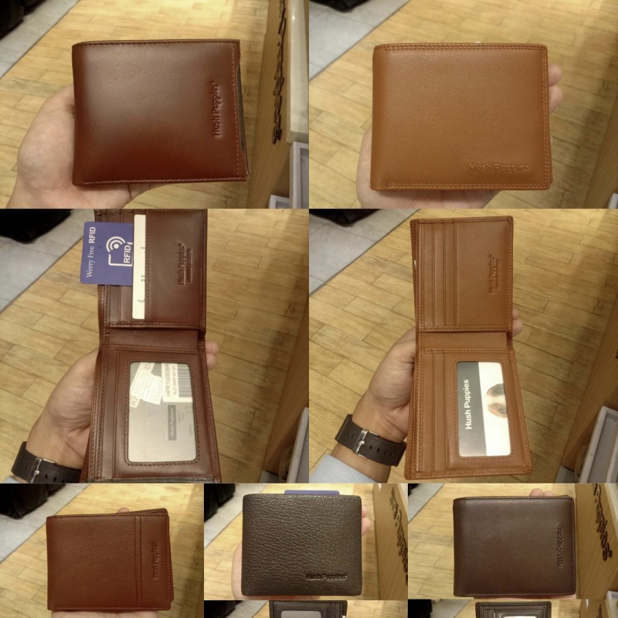 Hush Puppies Wallet Dompet Kulit Pria Branded Original
