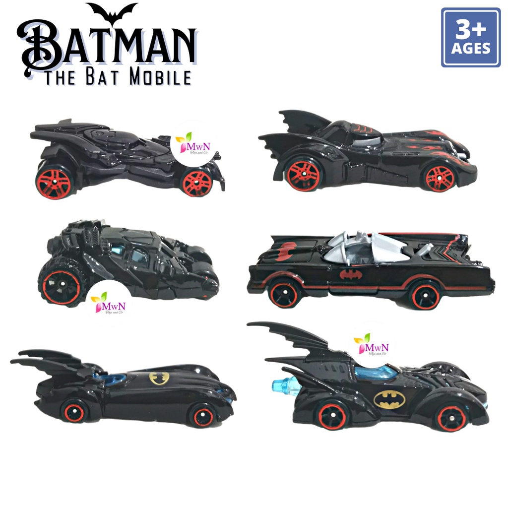 MWN Mainan Anak Die Cast Batmobile 6 pcs No.JJ629A