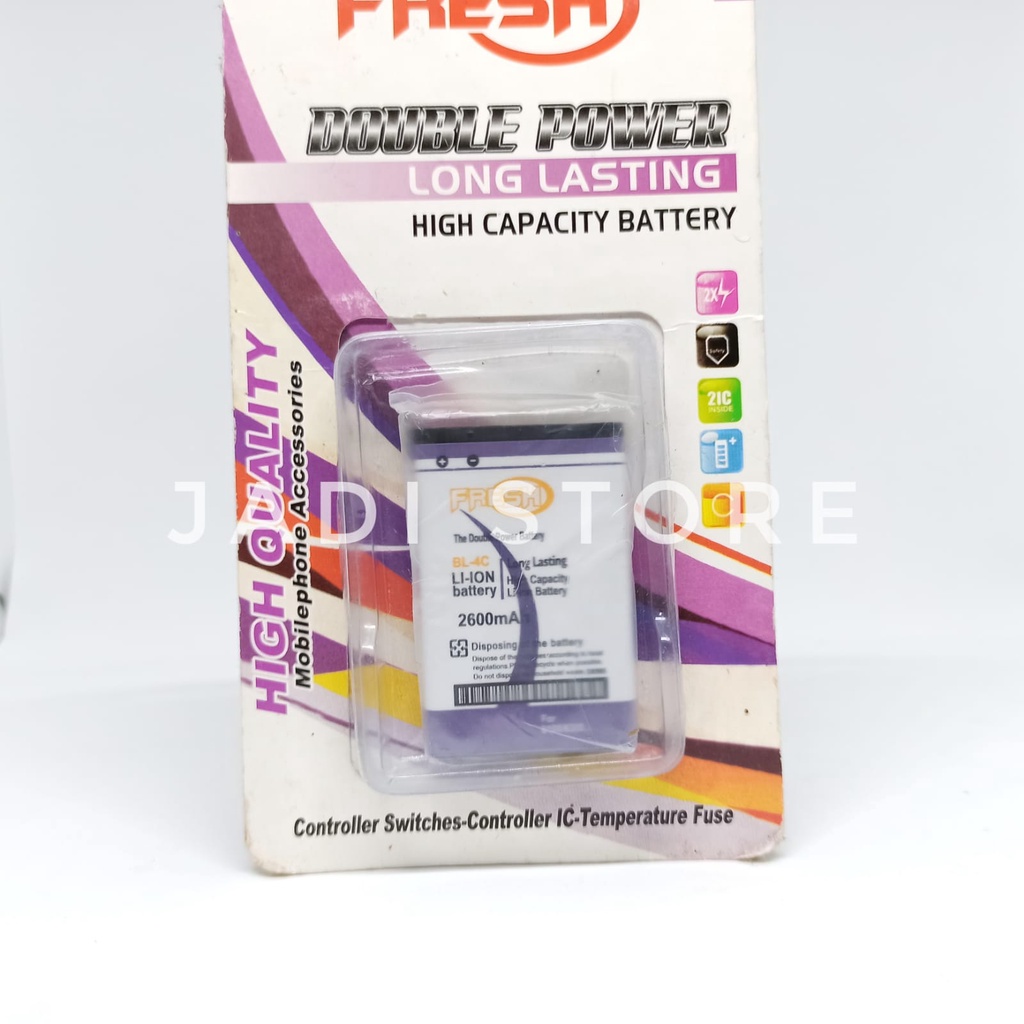 Baterai Nokia BL-4C Double Power + 2IC ADSS Baterai Nokia BL 4C Baterai Nokia Jadul Baterai BL4C Bat