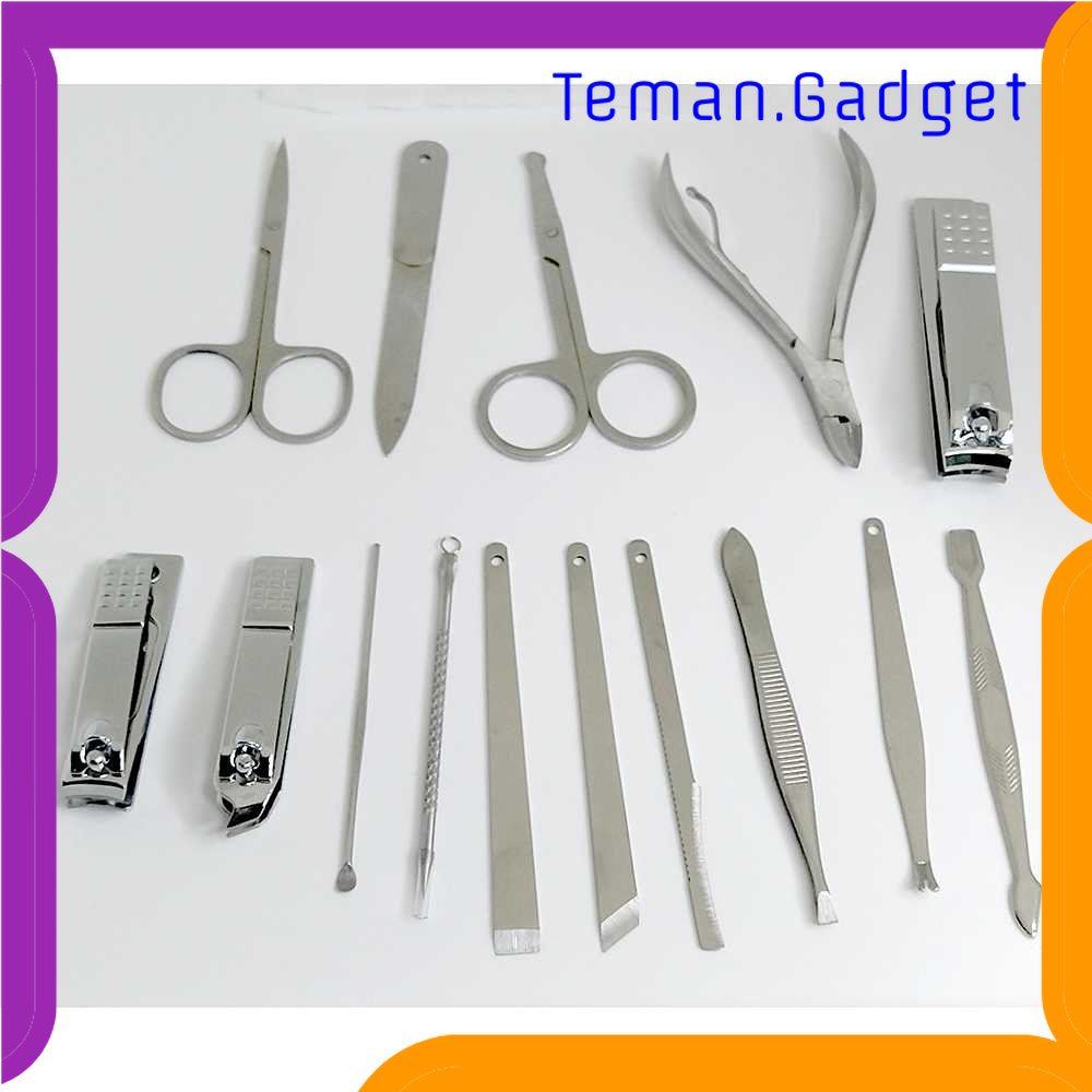 TG - PRW DIOLAN Set Perlengkapan Manicure Pedicure 15 PCS - ATE-3061