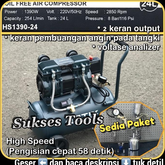 Kompresor Oilless Artix Hs 1390 Hs1390 Kompressor Oiless 1,75 Hp 24 L