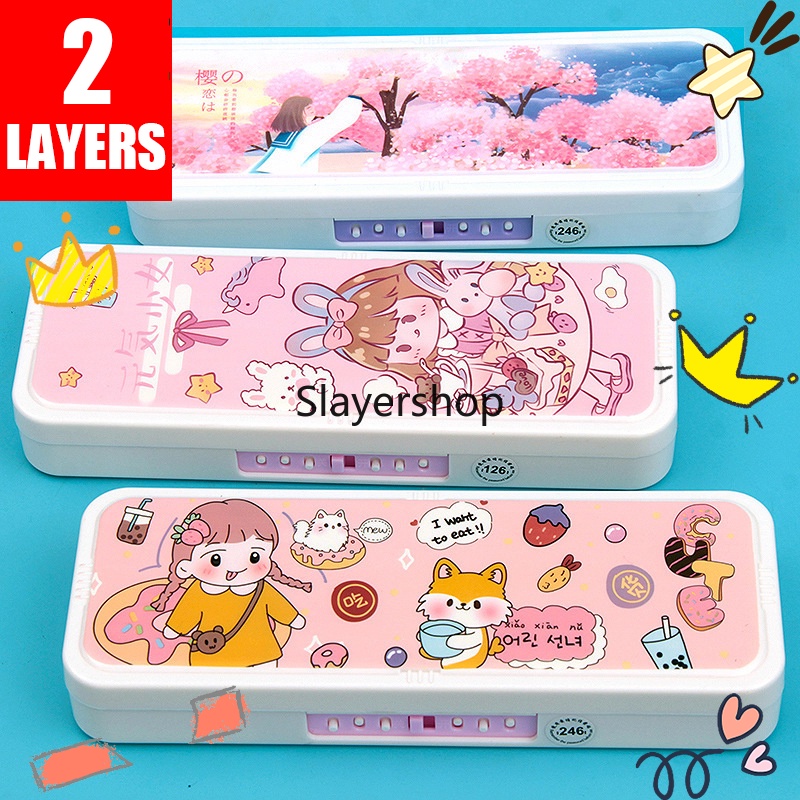 

Jual Produk Kotak Tempat Tepak Pensil Anak Kode Laki Laki Perempuan 2 Layer ''