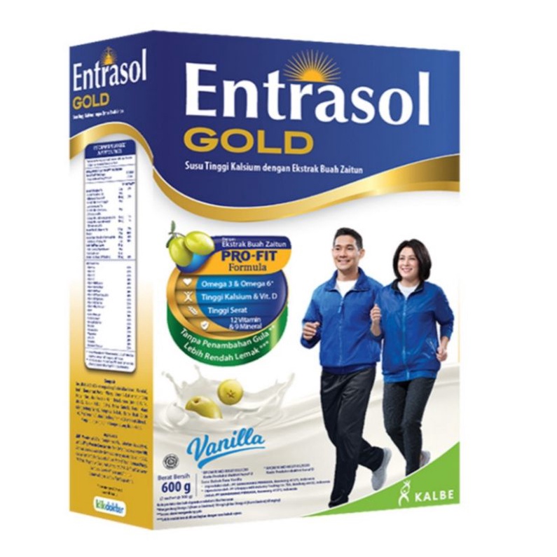 

Entrasol gold susu bubuk vanila/coklat 580gr