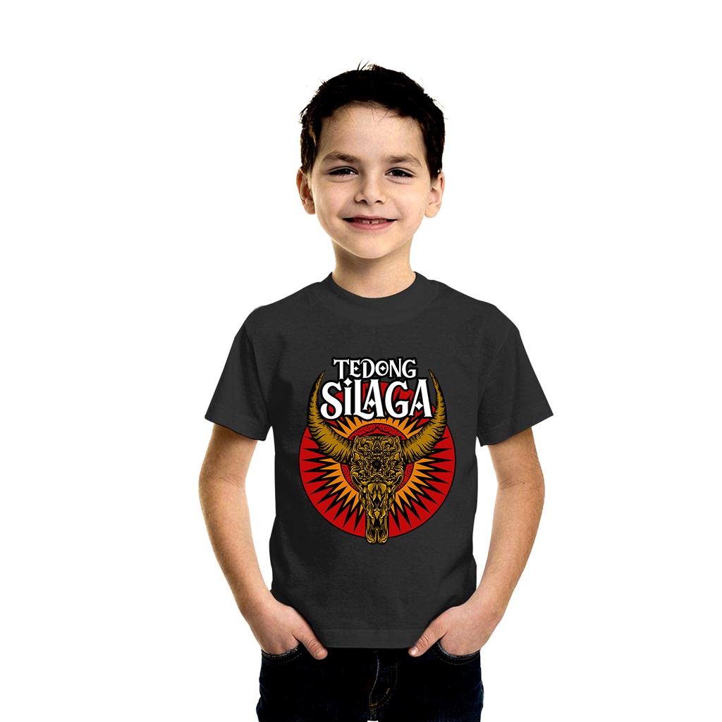 Kaos anak TEDONG SILAGA TORAJA Tshirt baju distro anak cotton combed 30s unisex KOMUNITAS PECINTA TE