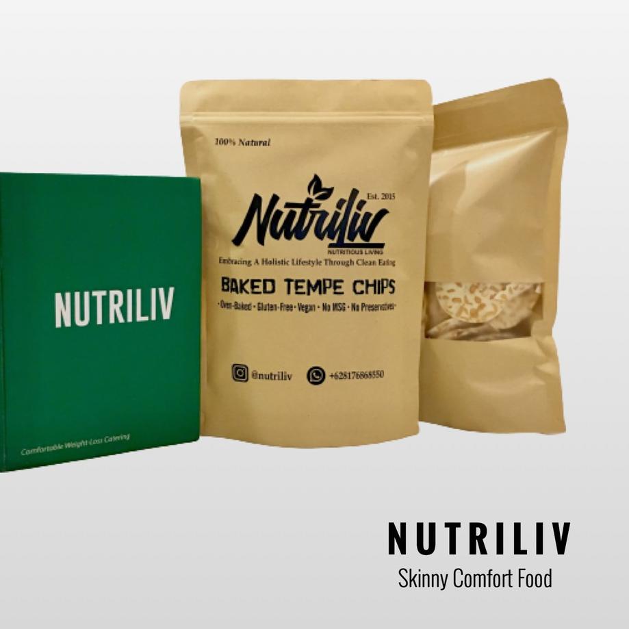 

❋ 3 Bungkus Nutriliv Baked Tempe Chips Keripik Tempe Panggang ☁