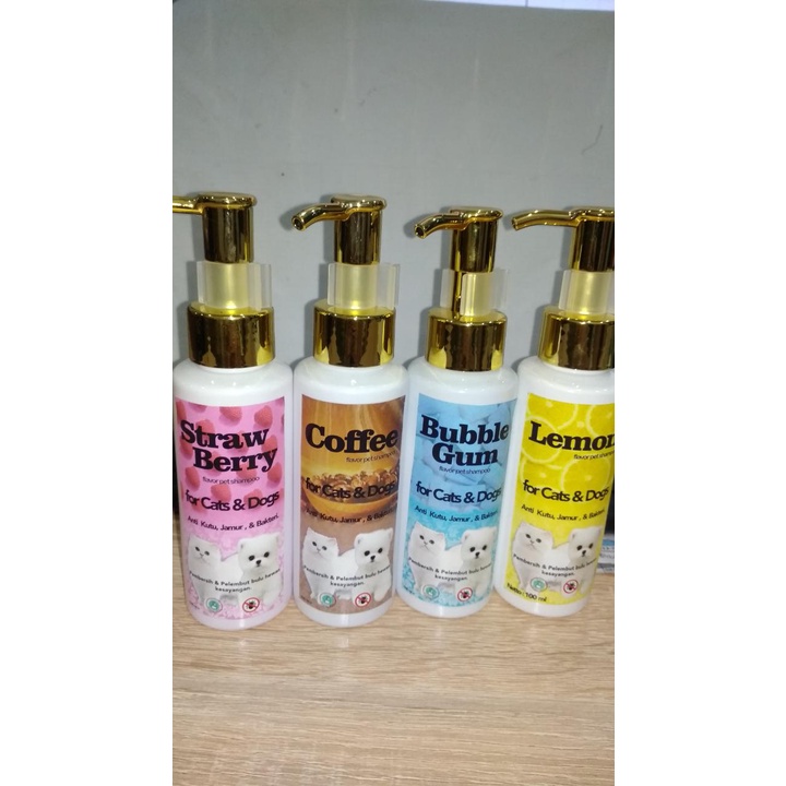 RK Shampoo Kucing & Anjing Anti Kutu Dan Jamur Bulu Rontok Wangi Anti Rontok dan Penumbuh Bulu Happy