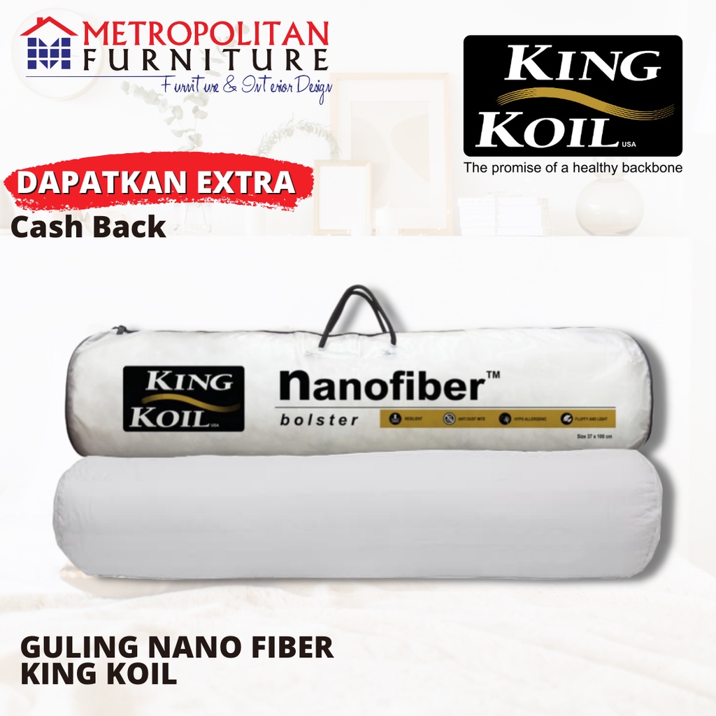 Guling KING KOIL Nano Fiber Bolster / KingKoil Nanofiber Ori