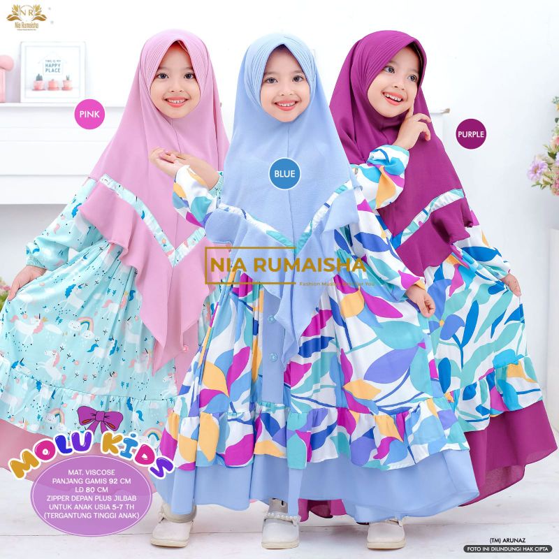 Gamis Anak Molu Kids By Nia Rumaisha