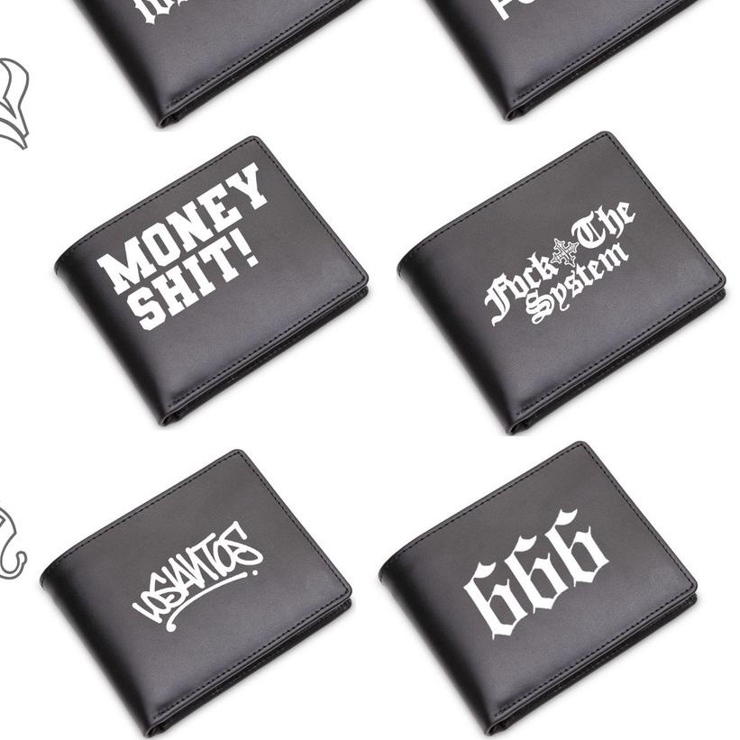 ➱ dompet pria dompet lipat hitam losantos ➷