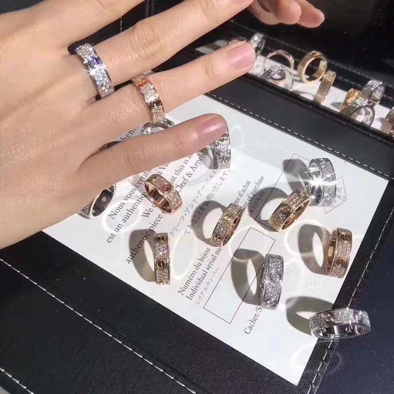 Cincin Model Full Ring | Sendok Garpu Bahan Stainless Steel | Cincin Sekrup | Cincin Berlian | Cincin Berlian Baris Ganda | Cincin Berlian Tiga Baris | Cincin Pertunangan Untuk Wanita | Cincin Pasangan