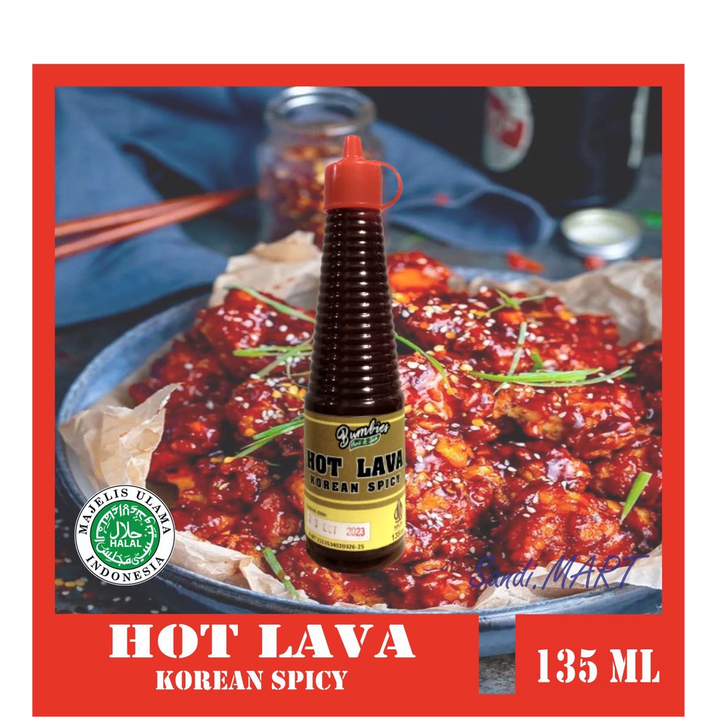 

Saus Hot Lava Korean Spaicy Bumbies Condimentn 135ml HALAL | Saus Pedas | Korean Spaicy Sauce | Saos Sambal Botol Saos Sambal Extra Pedas Ala Korean Spaicy