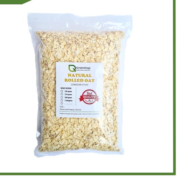 

TERLARIS Gandum Kasar / Regular Rolled Oat (1 Kilogram) by Granology serbuuu !